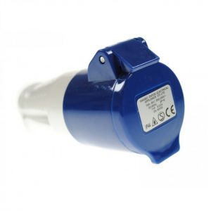 3 PIN SITE ELECTRICS SOCKET FOR CARAVAN MOTORHOME EXTENSION LEADS