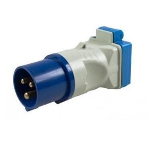 230v 3 PIN SITE ELECTRICS 16A PLUG - UK PLUG SOCKET CONVERSION ADAPTOR