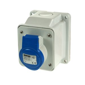 Surface Mount 3 Pin Female Site Inlet Power Socket Caravan Motorhome 16A 240V